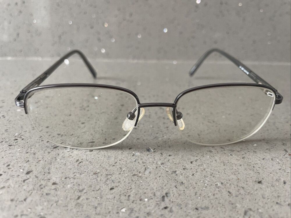 ViVA Eyeglasses Frames ONLY 211 GRY Grey 51-17-140 Half Rim